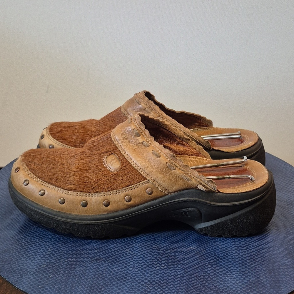 Romika Brown Moccasins Leather Slip-On Comfort (#1687) Vintage Calfhide Sz.7 - Picture 3 of 16